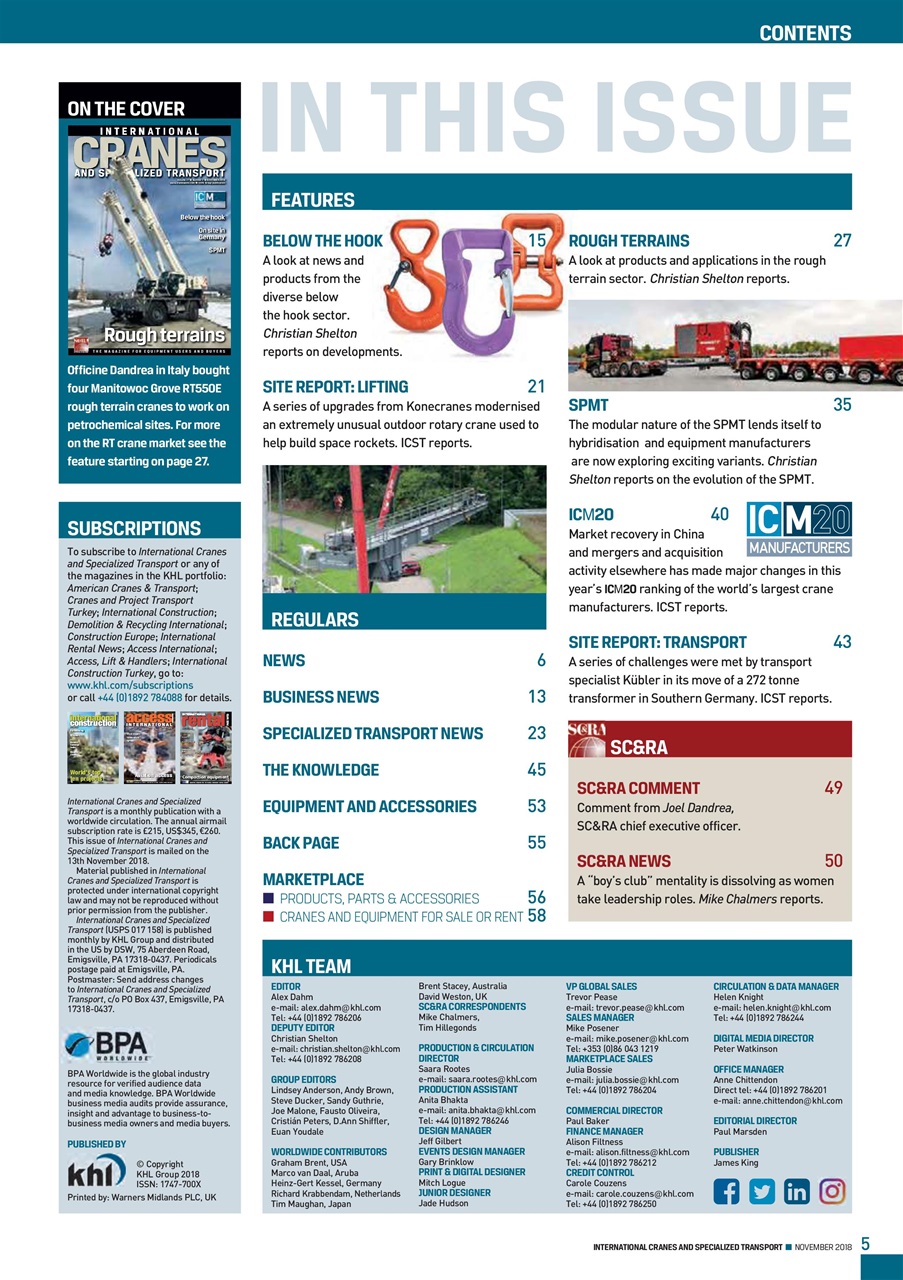 Int. Cranes and Specialized Transp Preview Pages