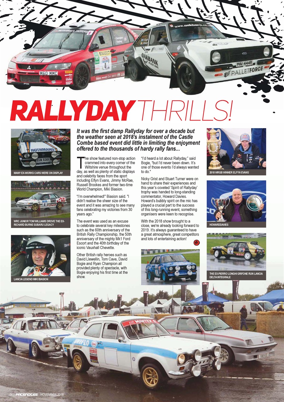 Pacenotes Rally magazine Preview Pages