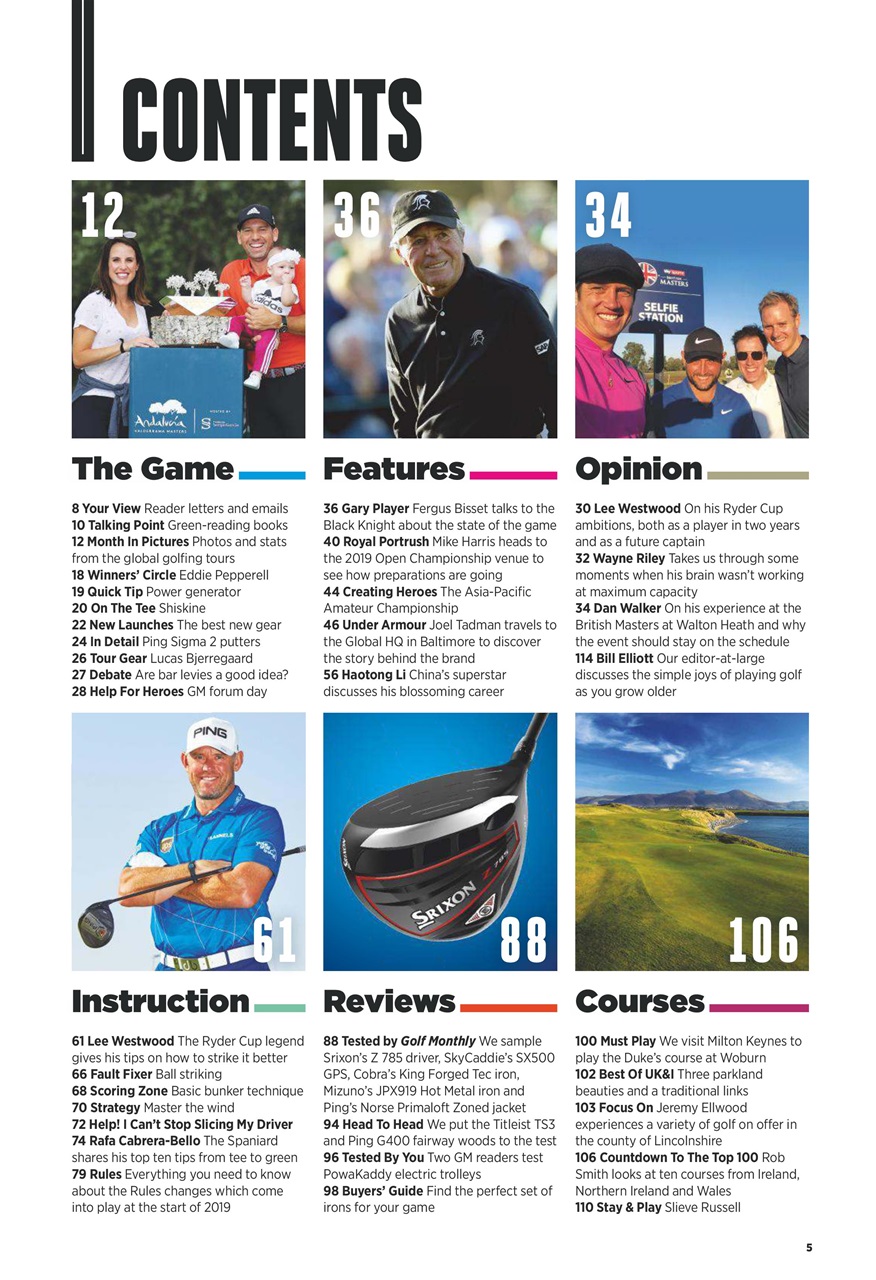 Golf Monthly Preview Pages