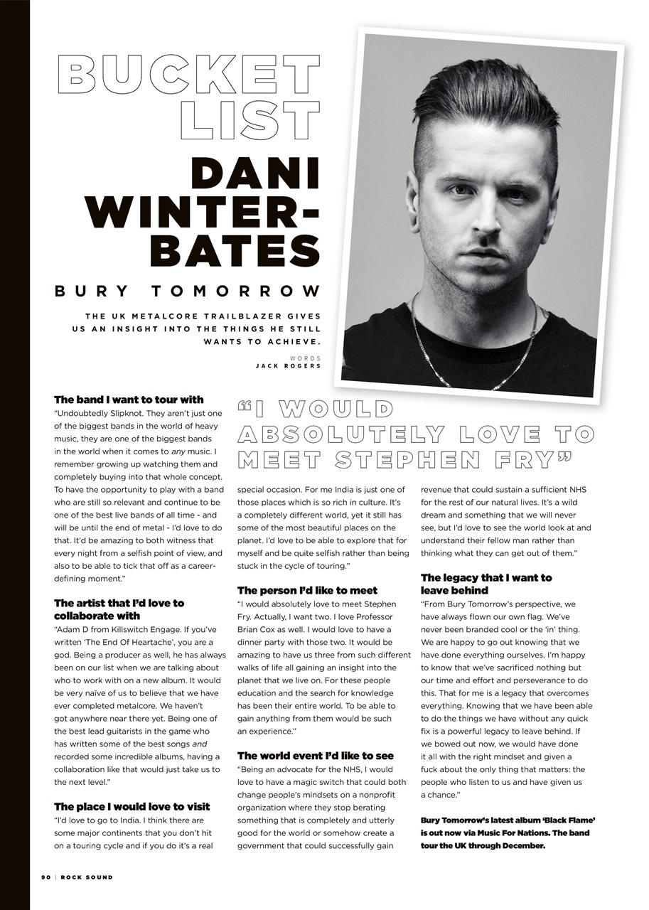 Rock Sound Magazine Preview Pages