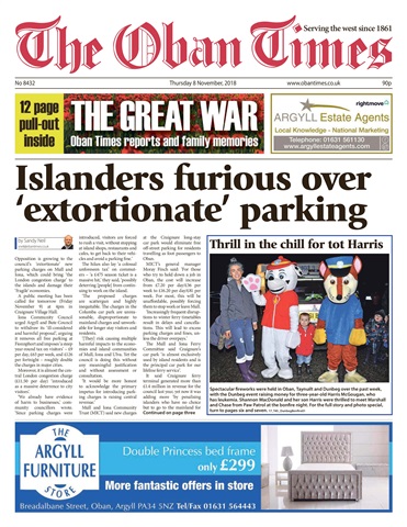 The Oban Times & Lochaber Times issue 8th November 2018