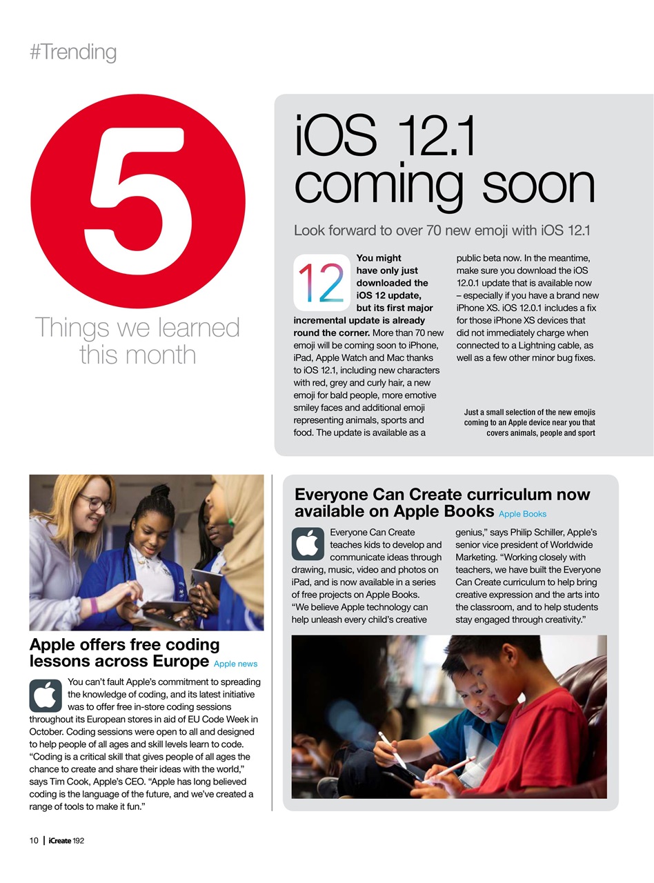 iCreate Preview Pages