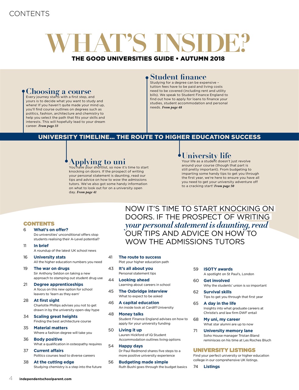 Independent School Parent Preview Pages