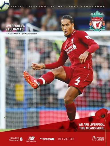Liverpool FC Programmes issue 