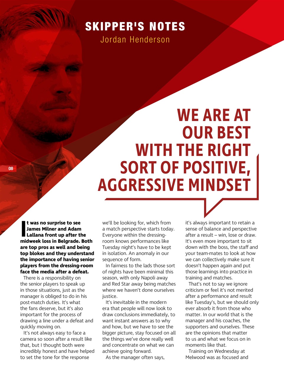 Liverpool FC Programmes Preview Pages