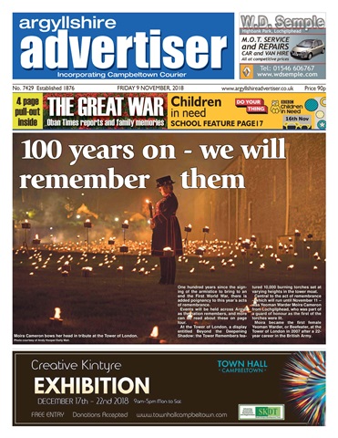 Argyllshire Advertiser issue 09 November 2018