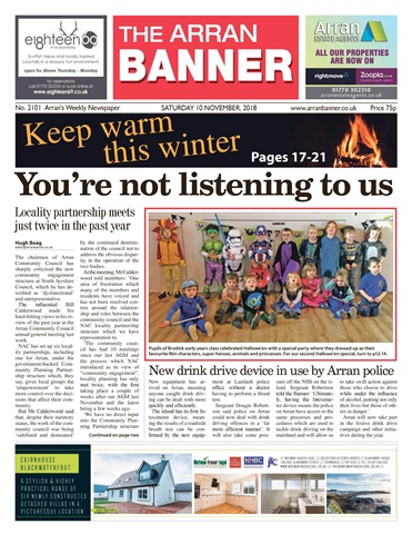 Arran Banner issue 10/11/18