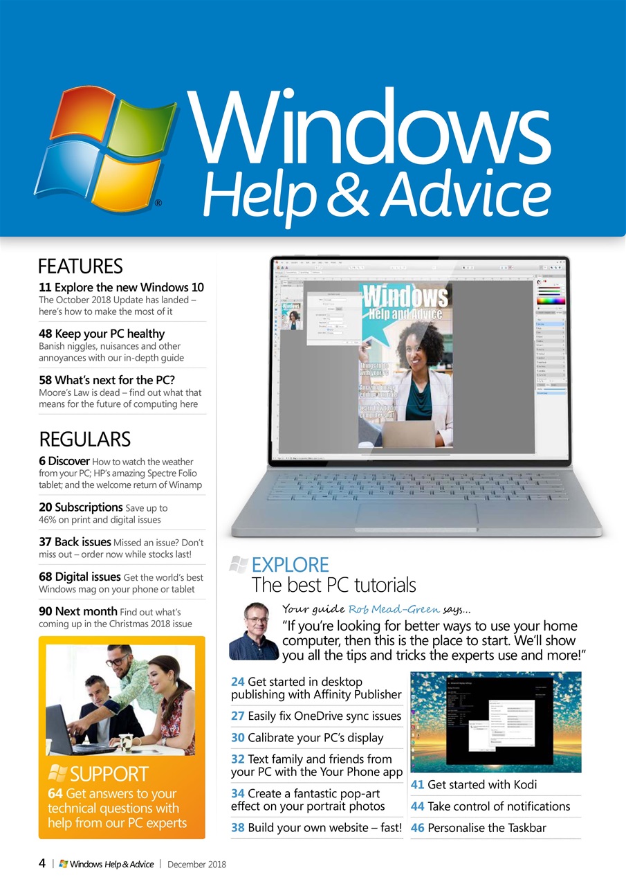 Windows Help & Advice Preview Pages