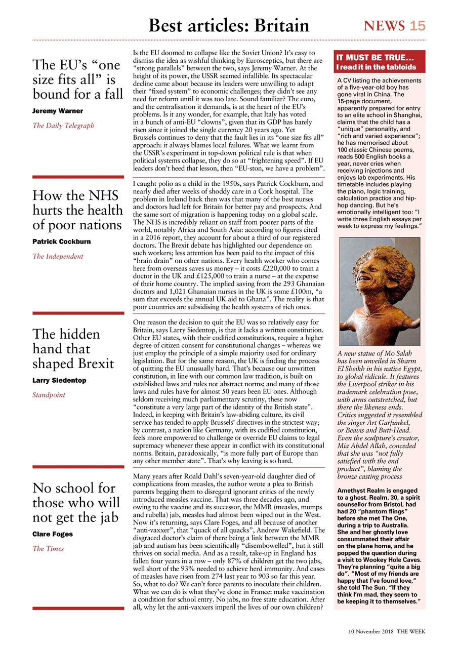 The Week Preview Pages