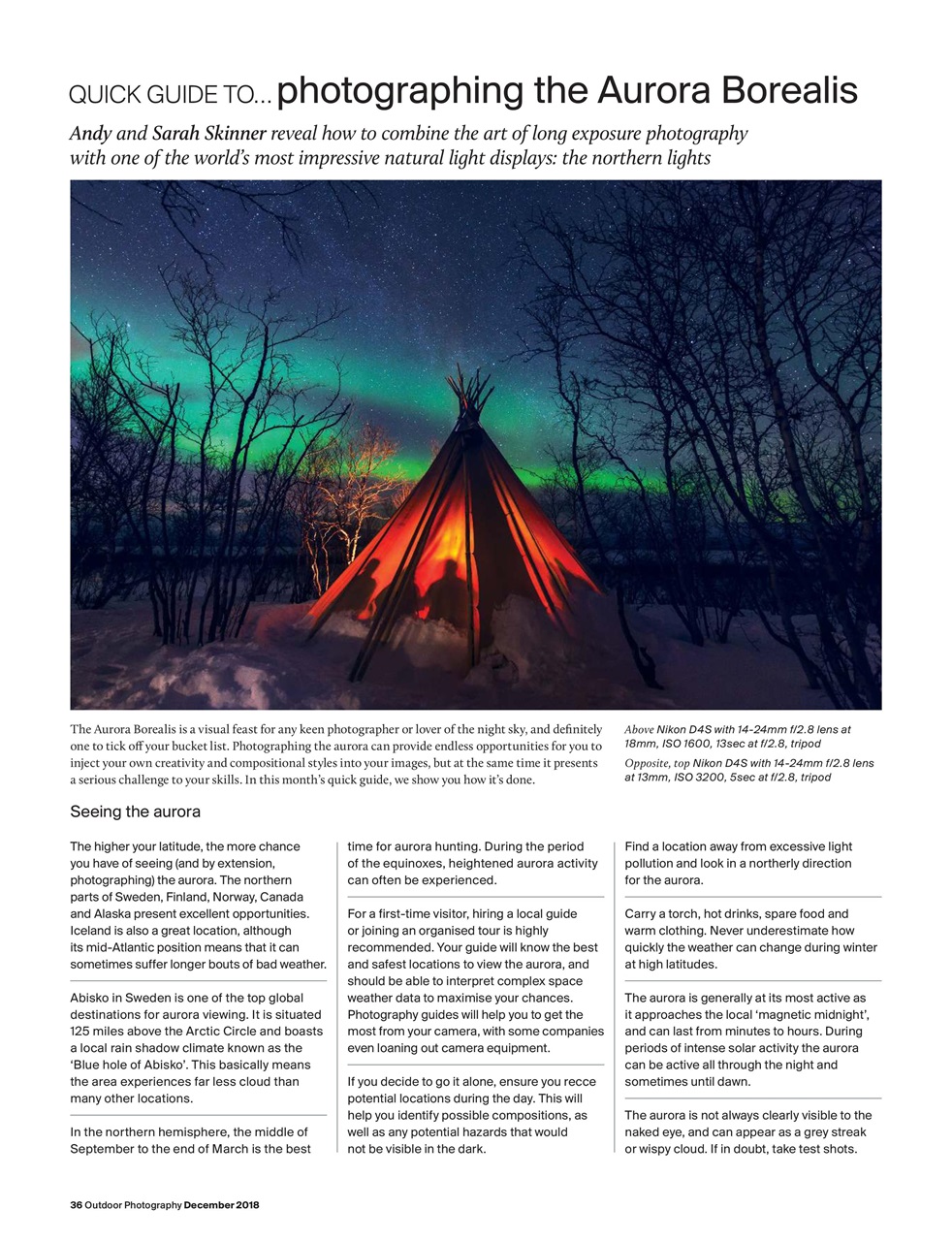 Outdoor Photography Preview Pages