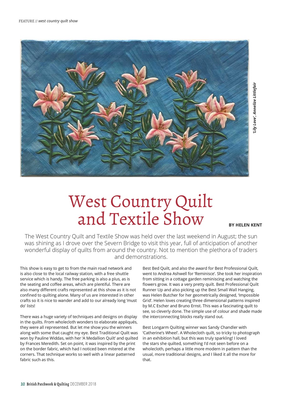Patchwork and Quilting Preview Pages
