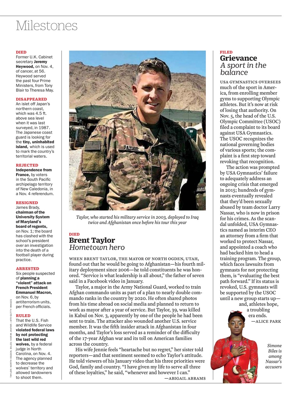 TIME Magazine Europe Preview Pages