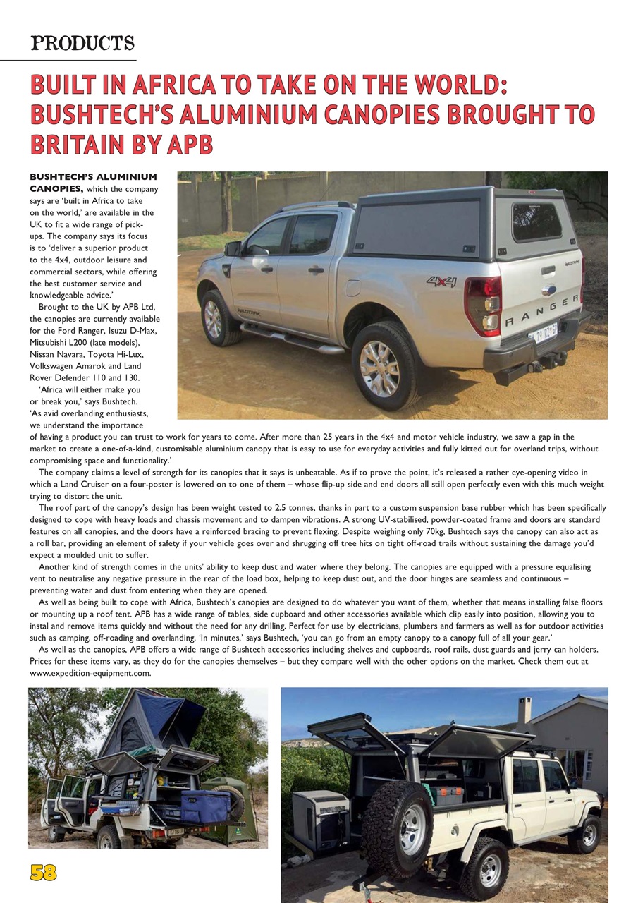 Overlander 4X4 Preview Pages