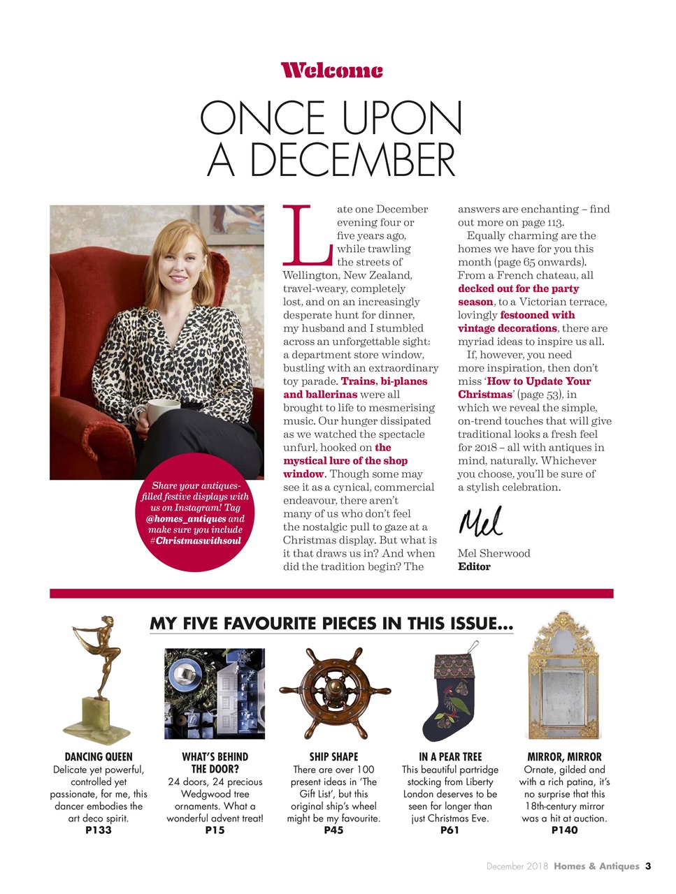 Homes & Antiques Magazine Preview Pages