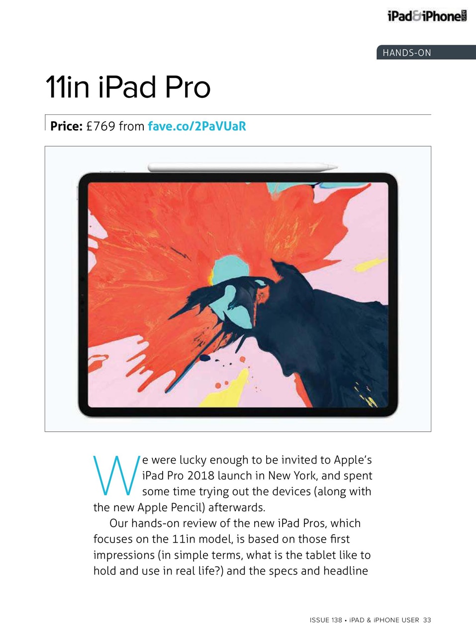 iPad and iPhone User Preview Pages