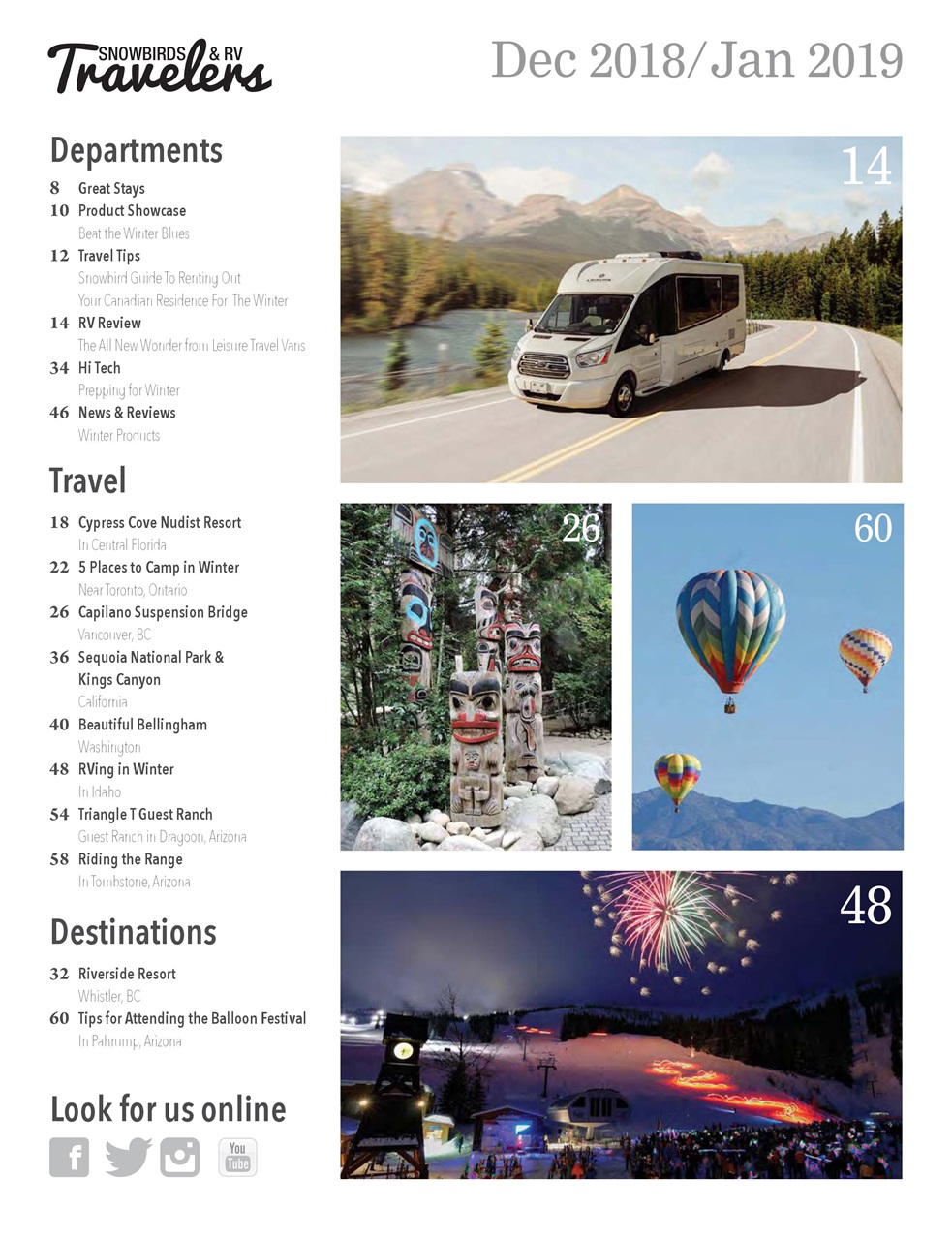 Snowbirds & RV Travelers Preview Pages