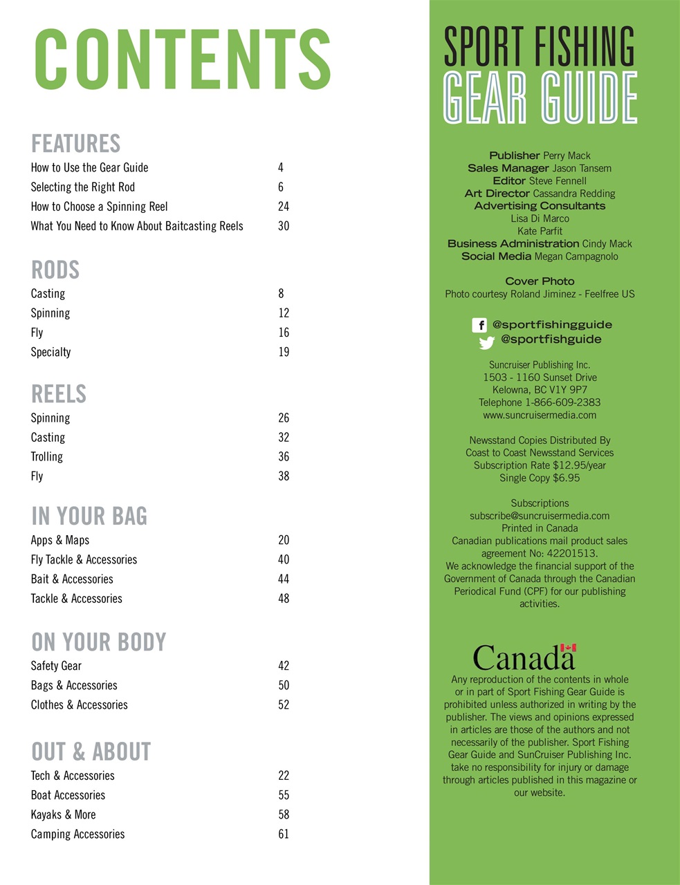 Sport Fishing Guides Preview Pages