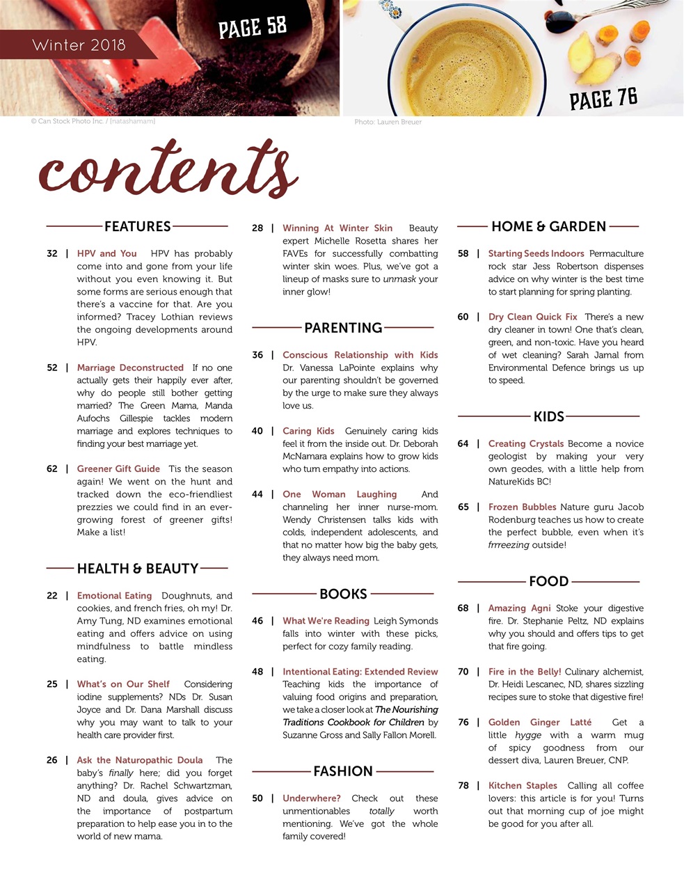 Ecoparent Magazine Preview Pages