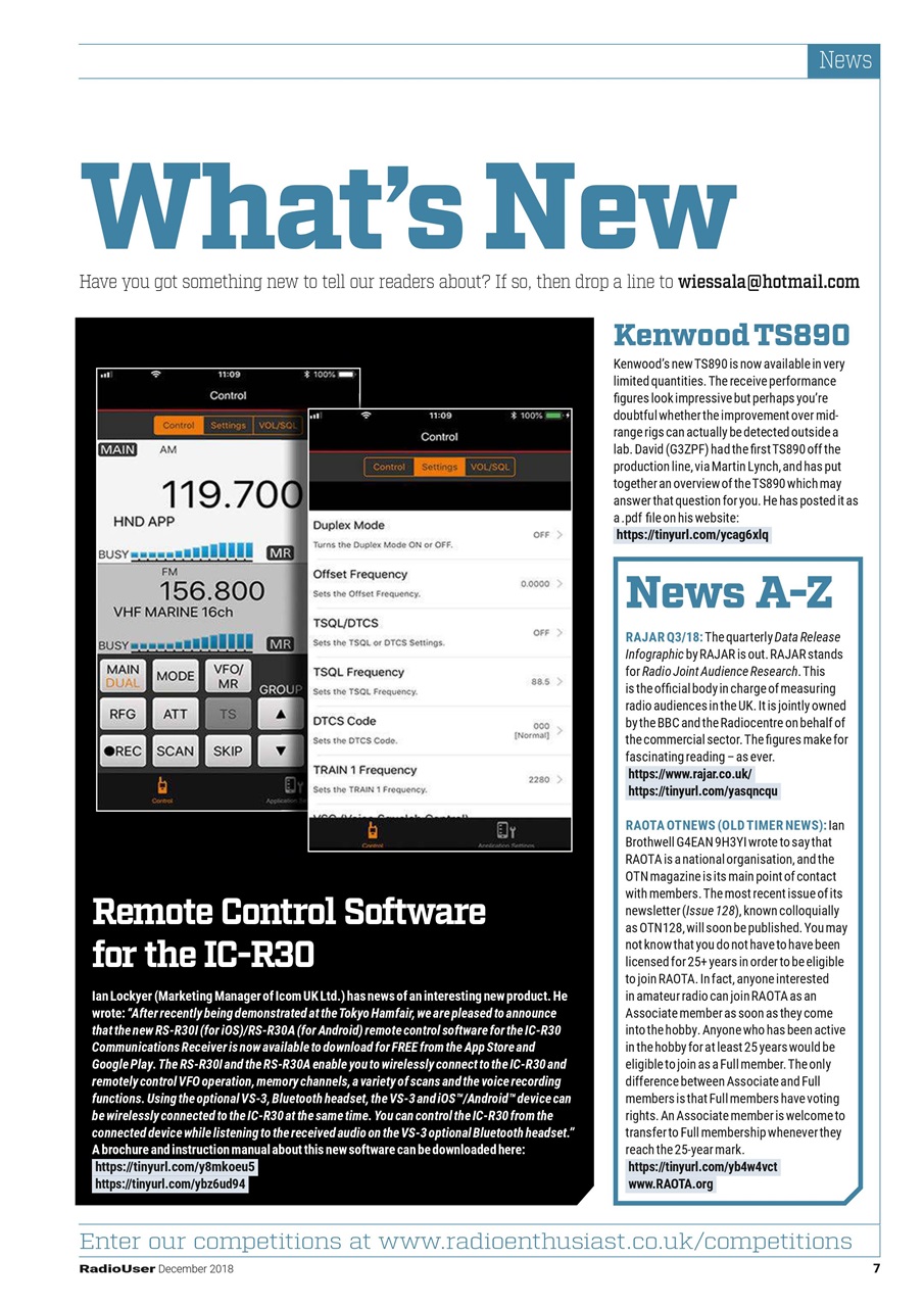 Radio User Preview Pages