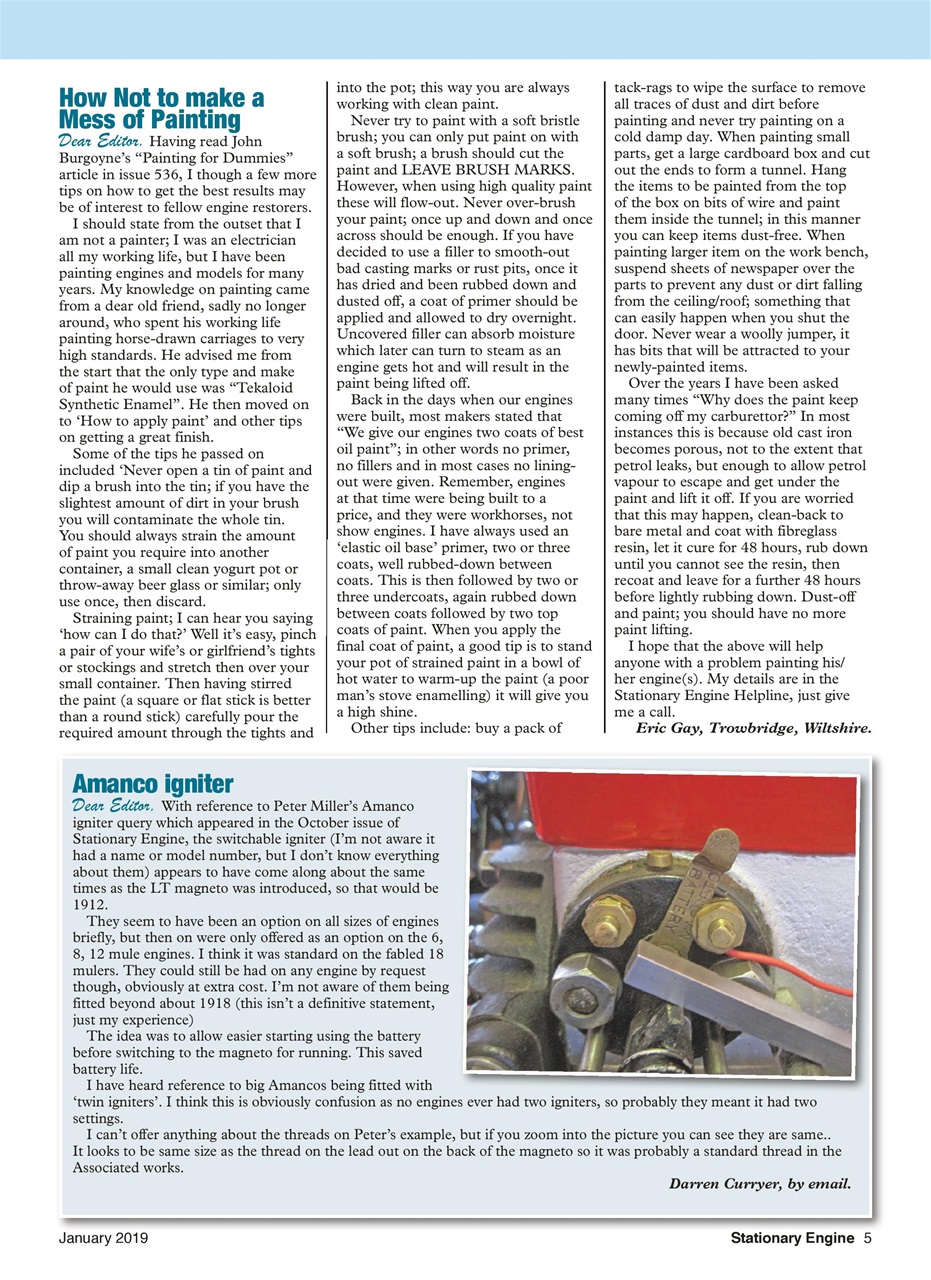 Stationary Engine Preview Pages