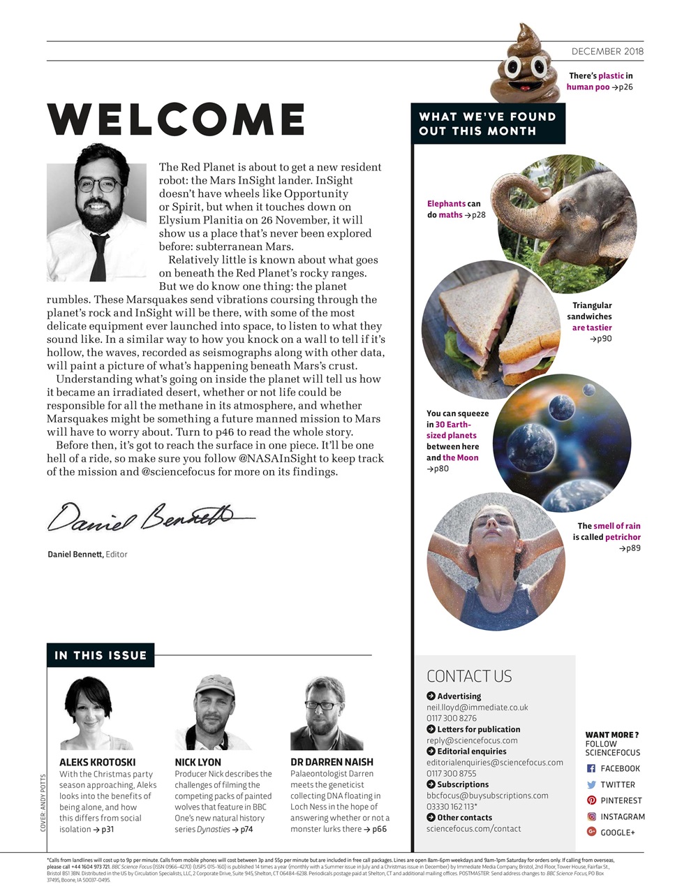 BBC Science Focus Magazine Preview Pages