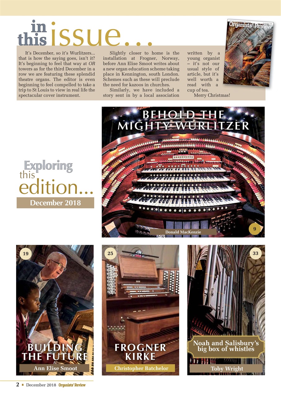 Organists' Review Preview Pages