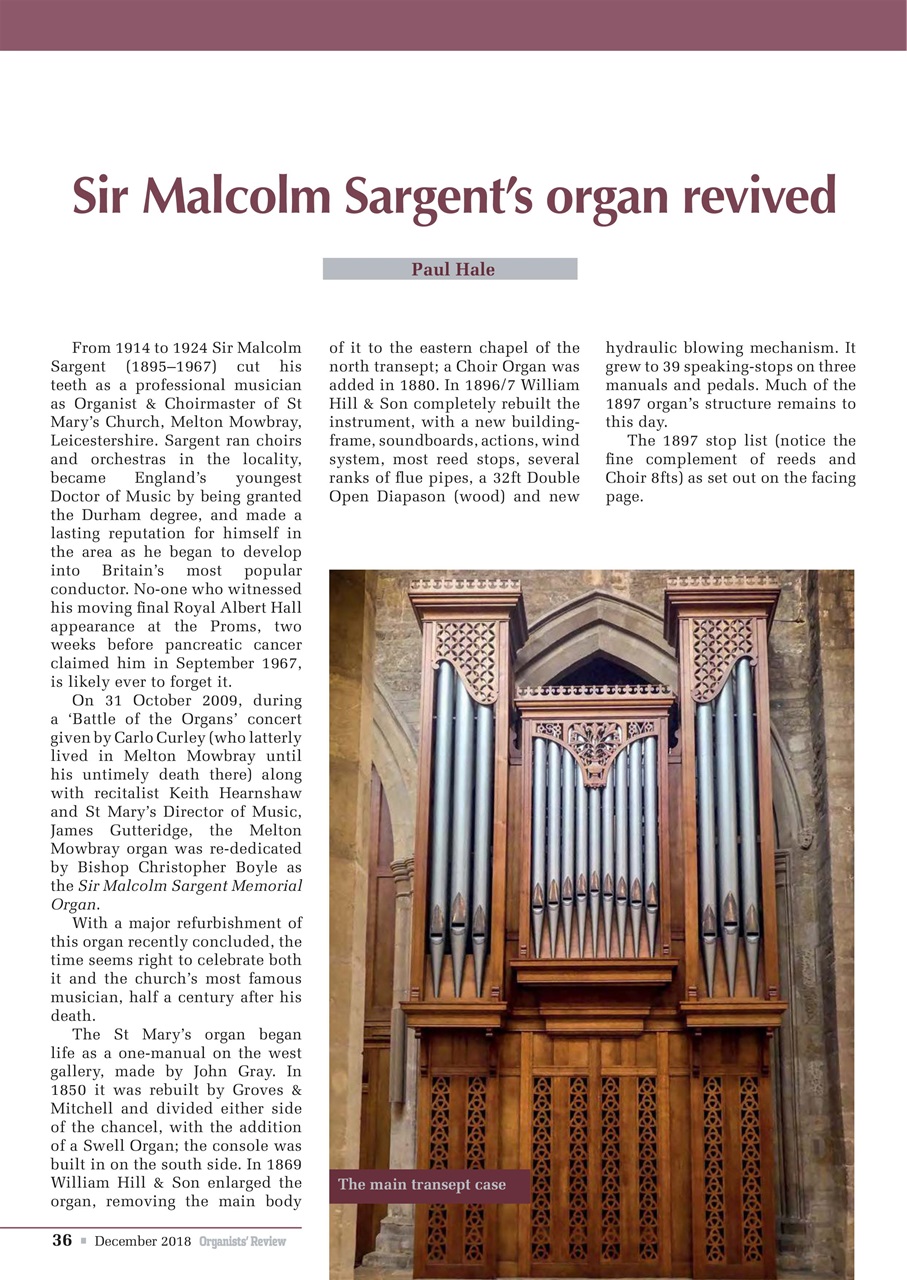 Organists' Review Preview Pages