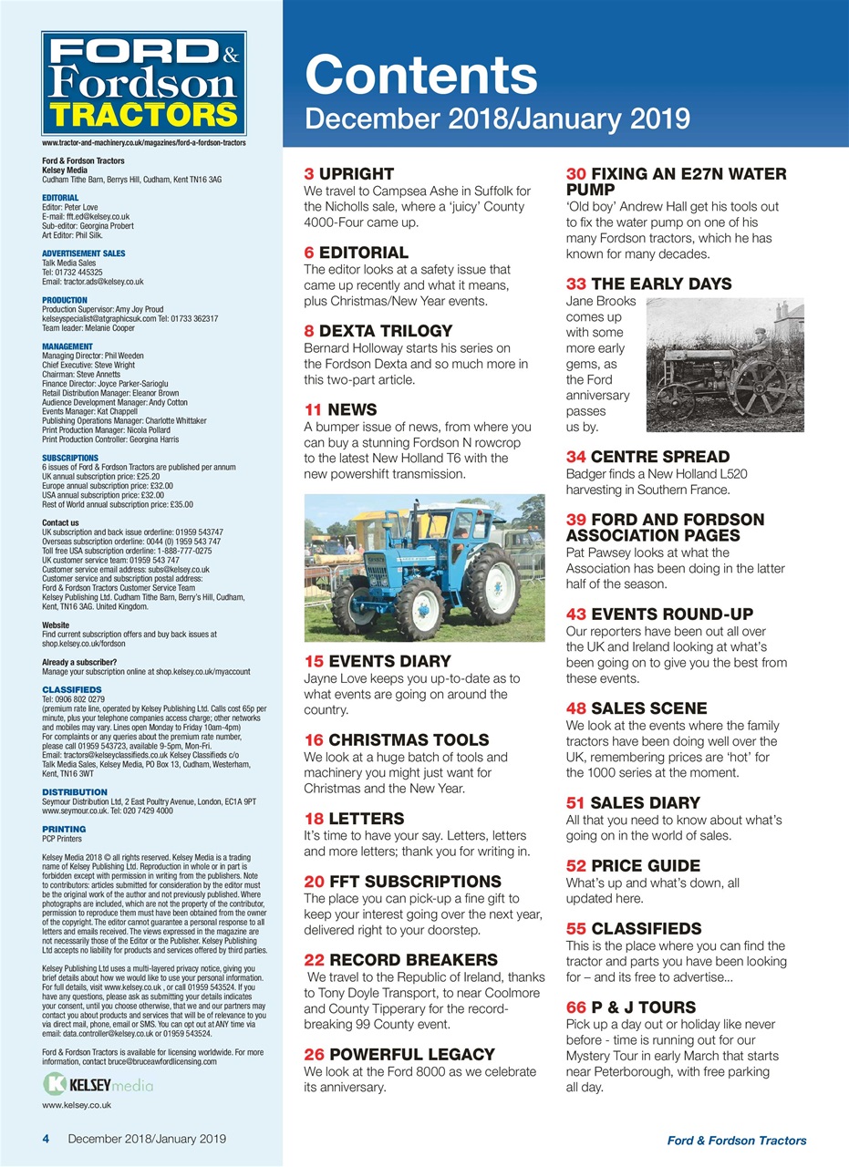 Ford & Fordson Preview Pages