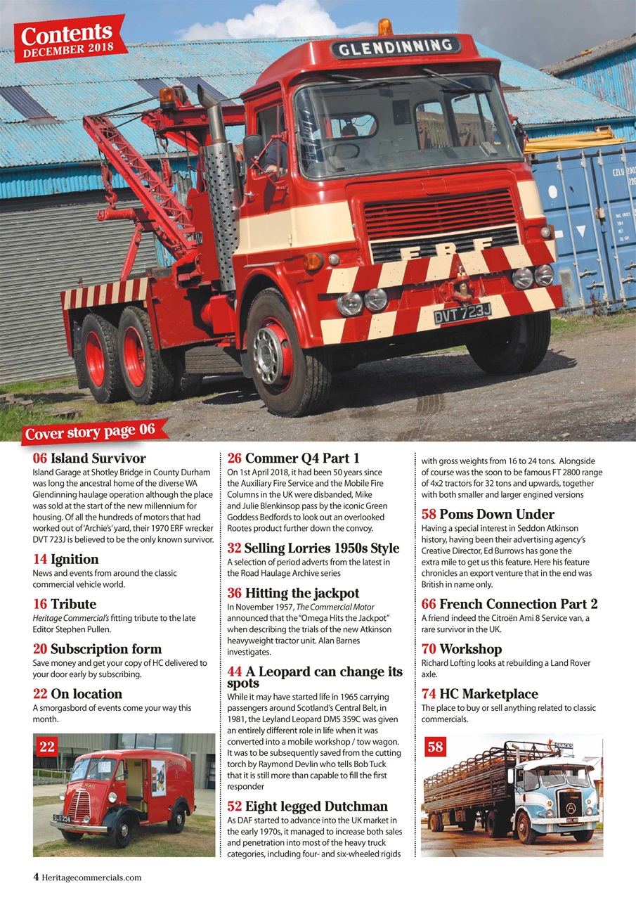Heritage Commercials Magazine Preview Pages