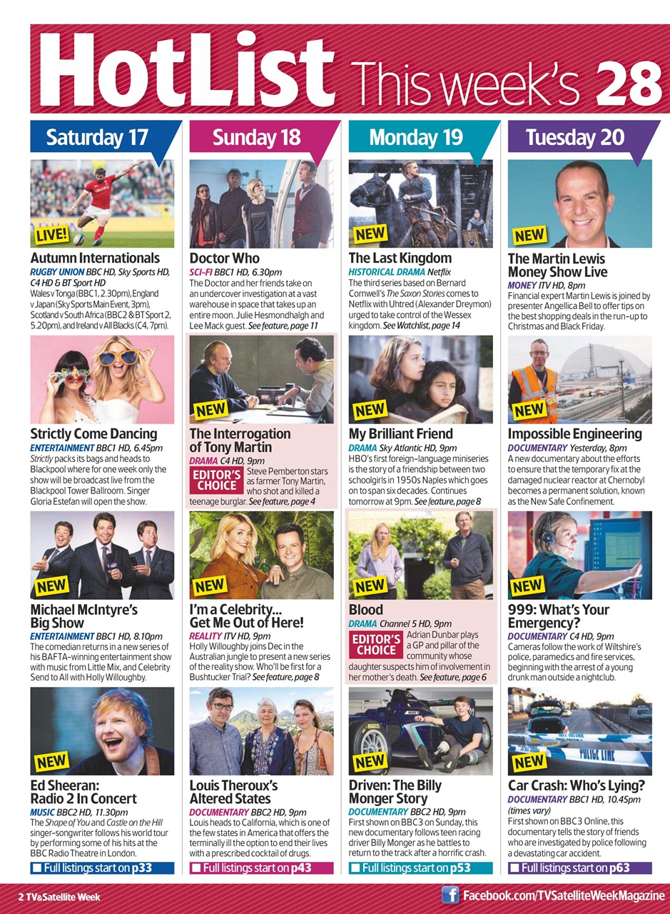 TV & Satellite Week Preview Pages