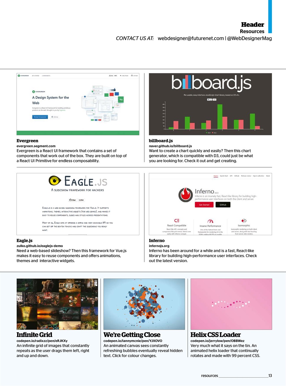 Web Designer Preview Pages