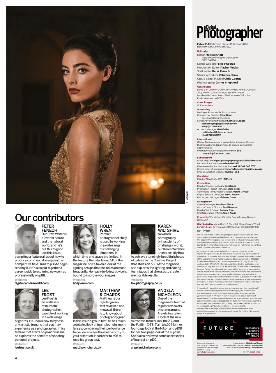 Digital Photographer Preview Pages