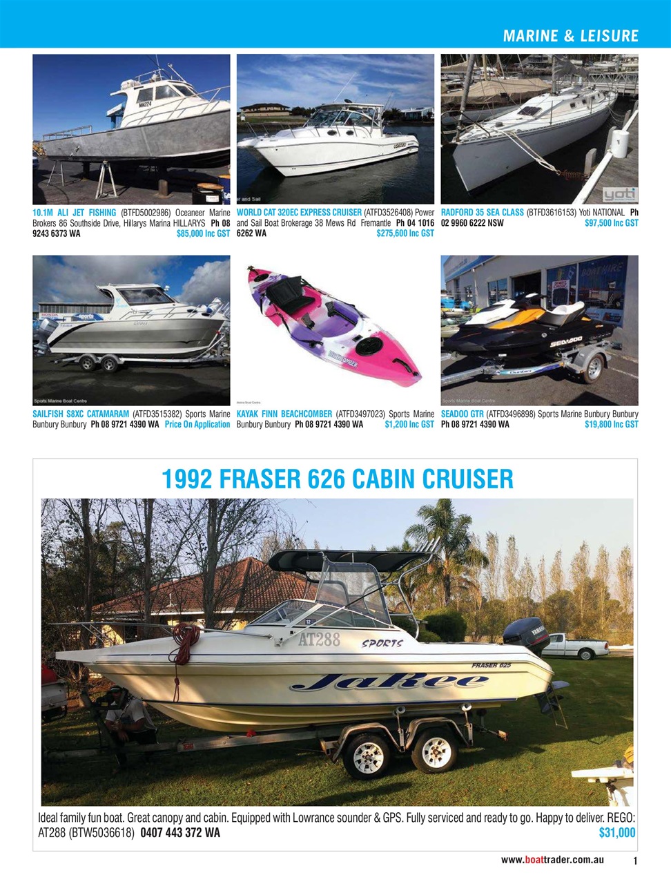 Boat Trader Australia Preview Pages