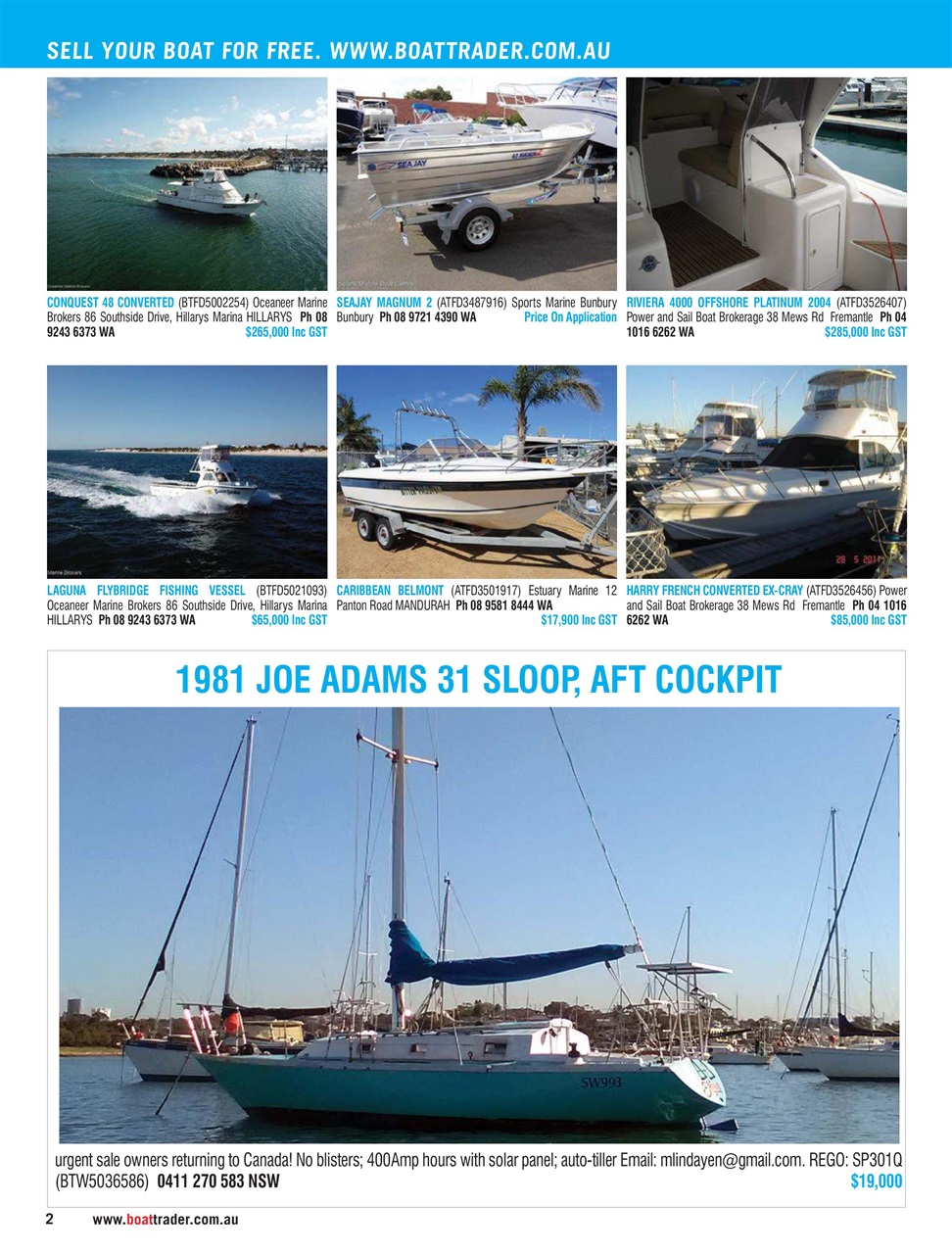 Boat Trader Australia Preview Pages