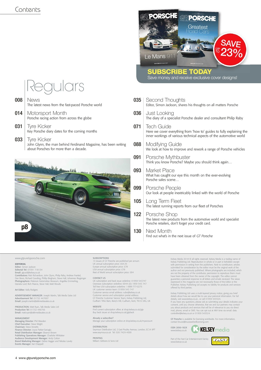 GT Porsche Preview Pages