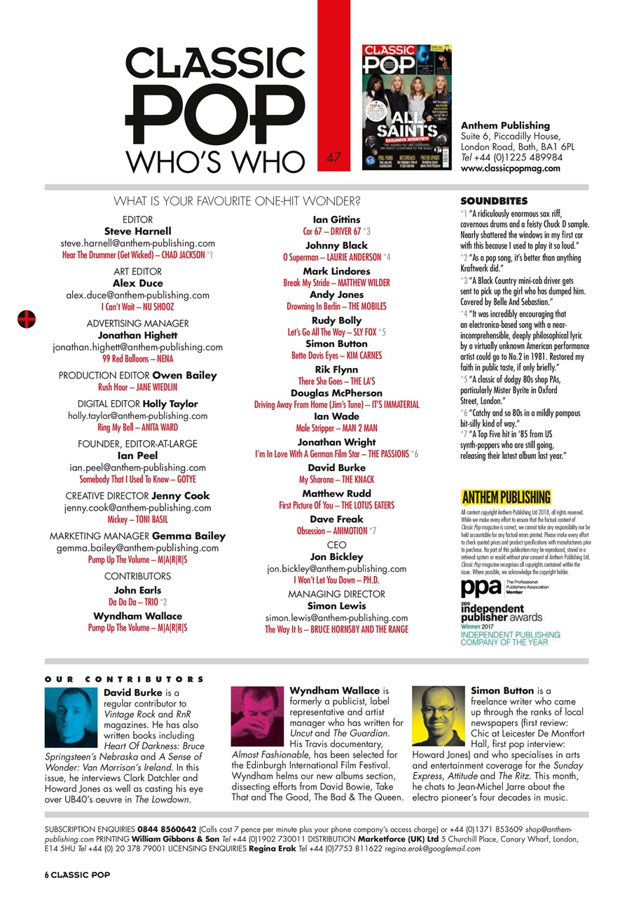 Classic Pop Preview Pages