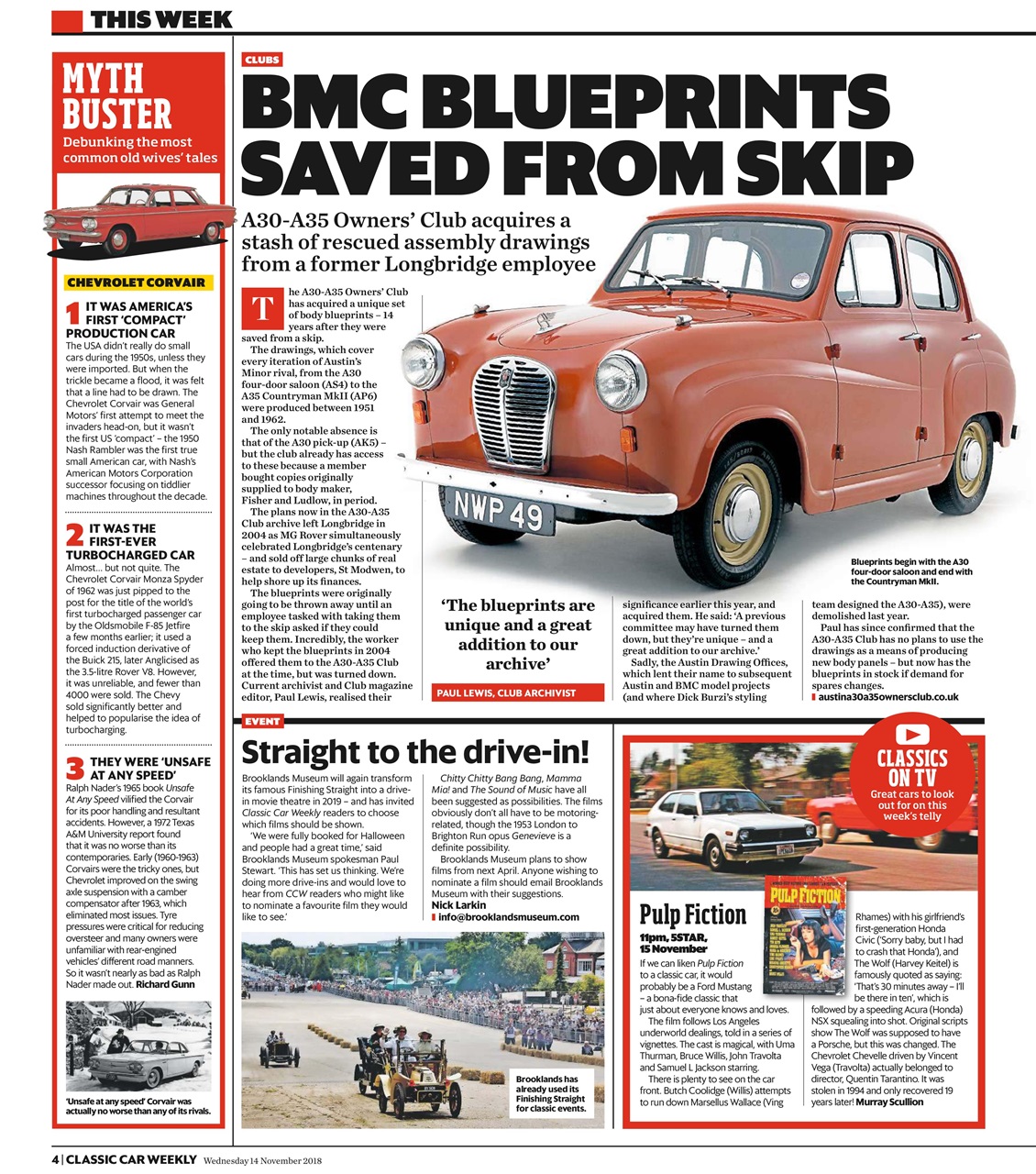 Classic Car Weekly Preview Pages