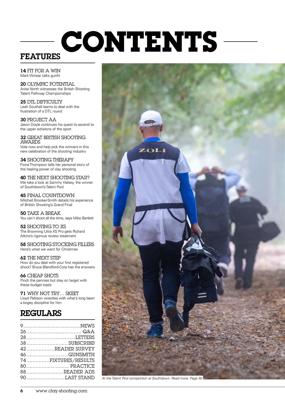 Clay Shooting Preview Pages