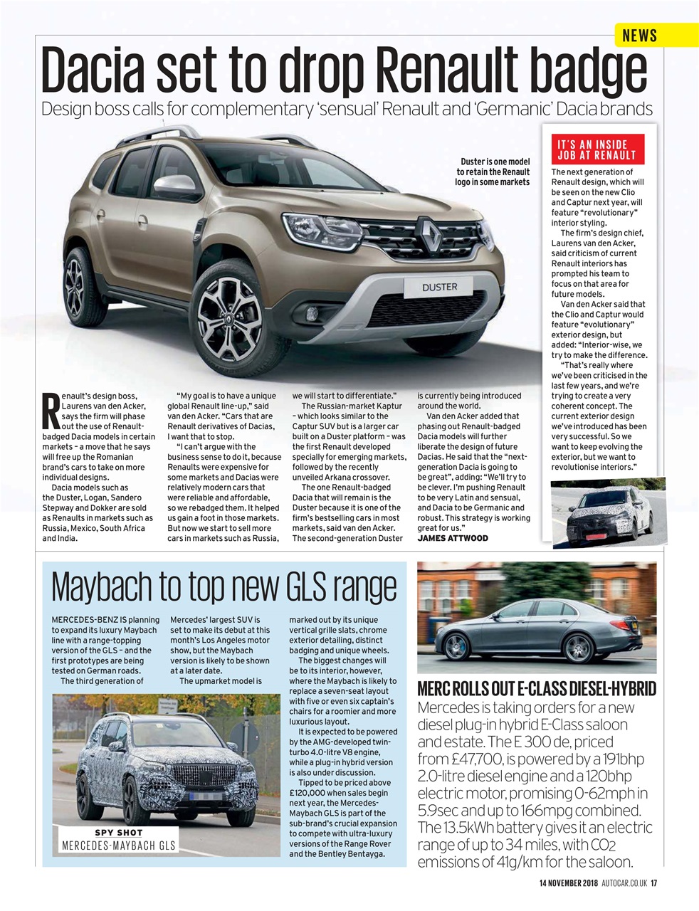 Autocar Preview Pages
