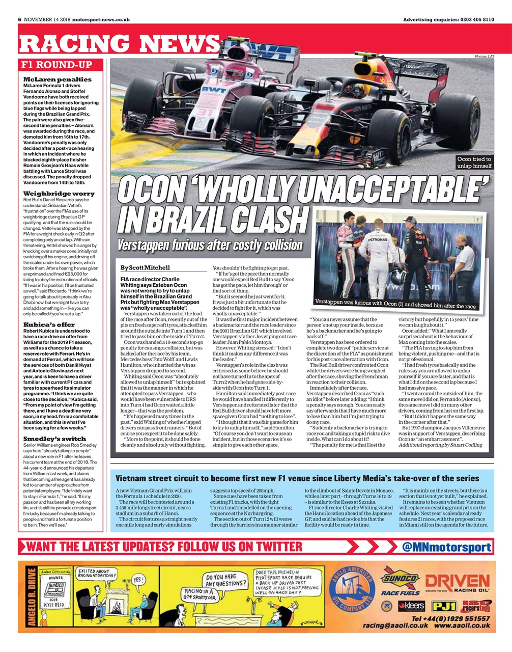 Motorsport News Preview Pages
