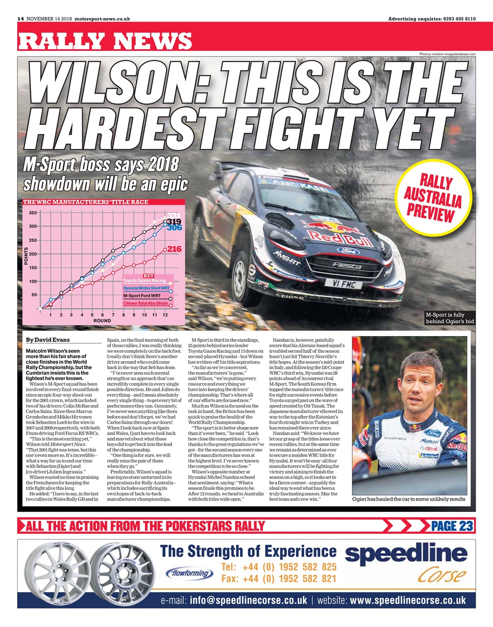 Motorsport News Preview Pages