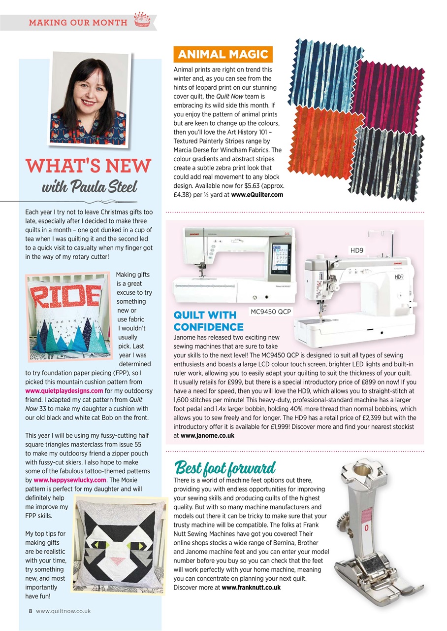 Quilt Now Preview Pages