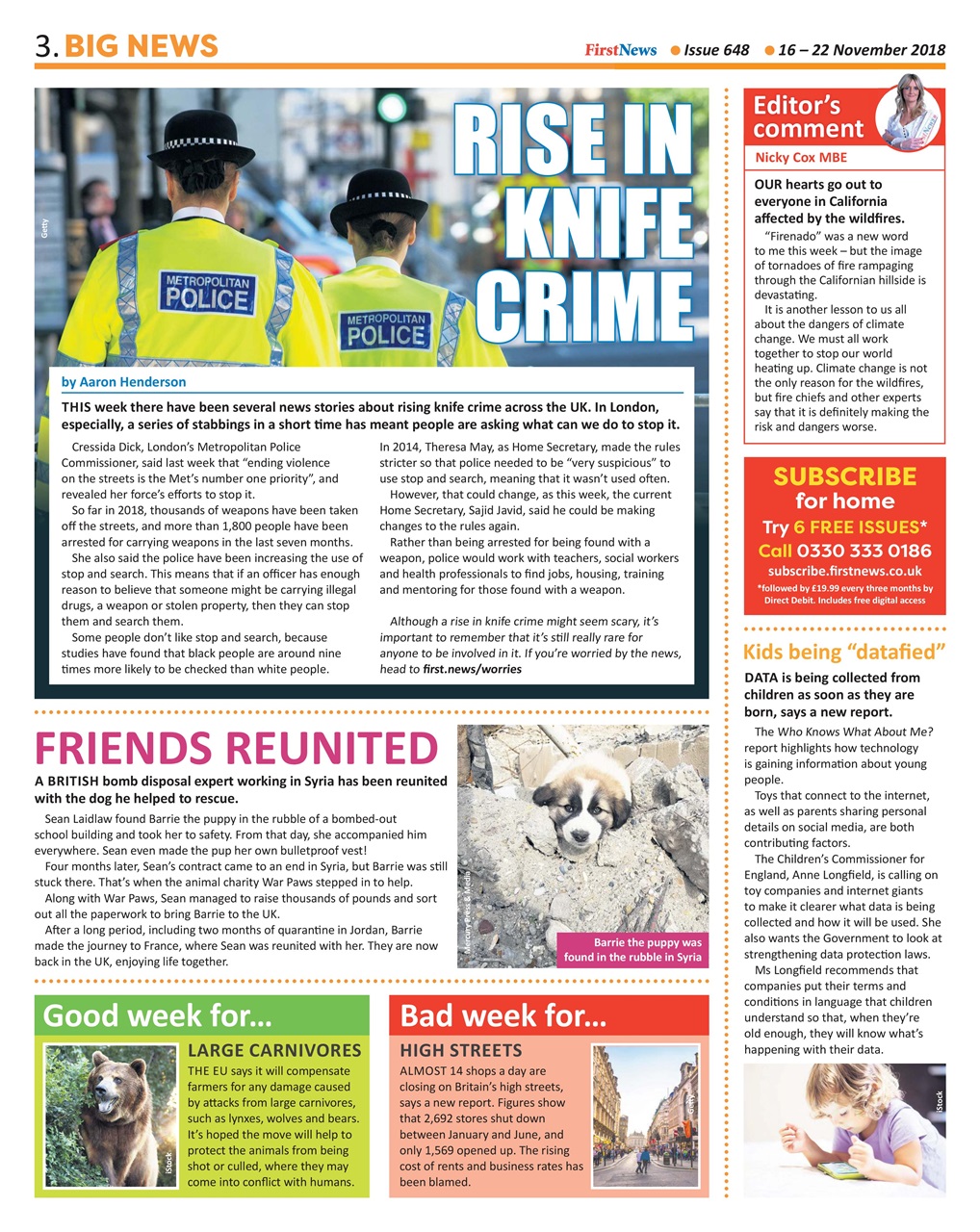 First News Preview Pages