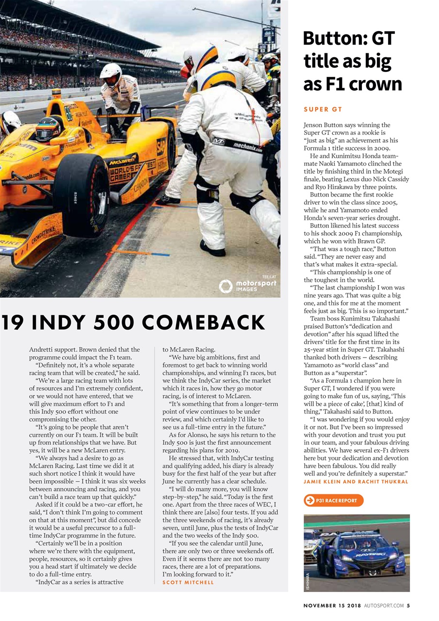 Autosport Preview Pages