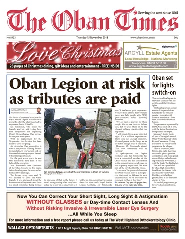The Oban Times & Lochaber Times issue 15 November 2018