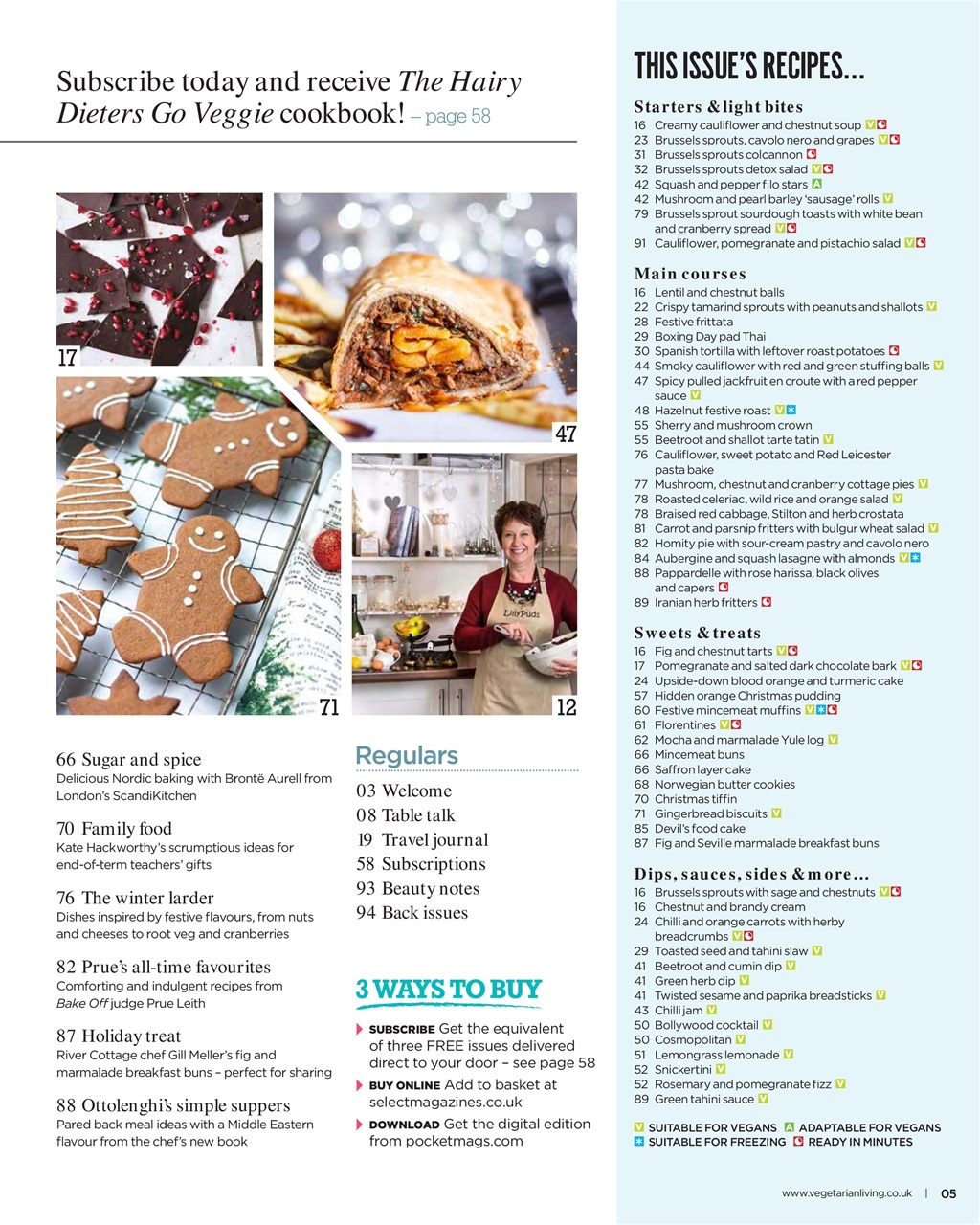 Vegetarian Living Preview Pages
