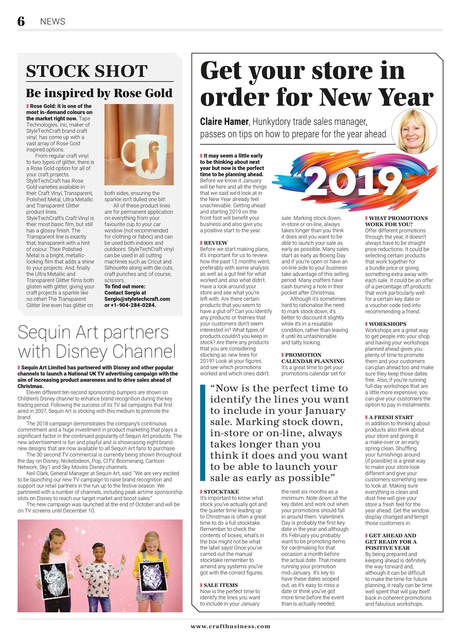 Craft Business Preview Pages