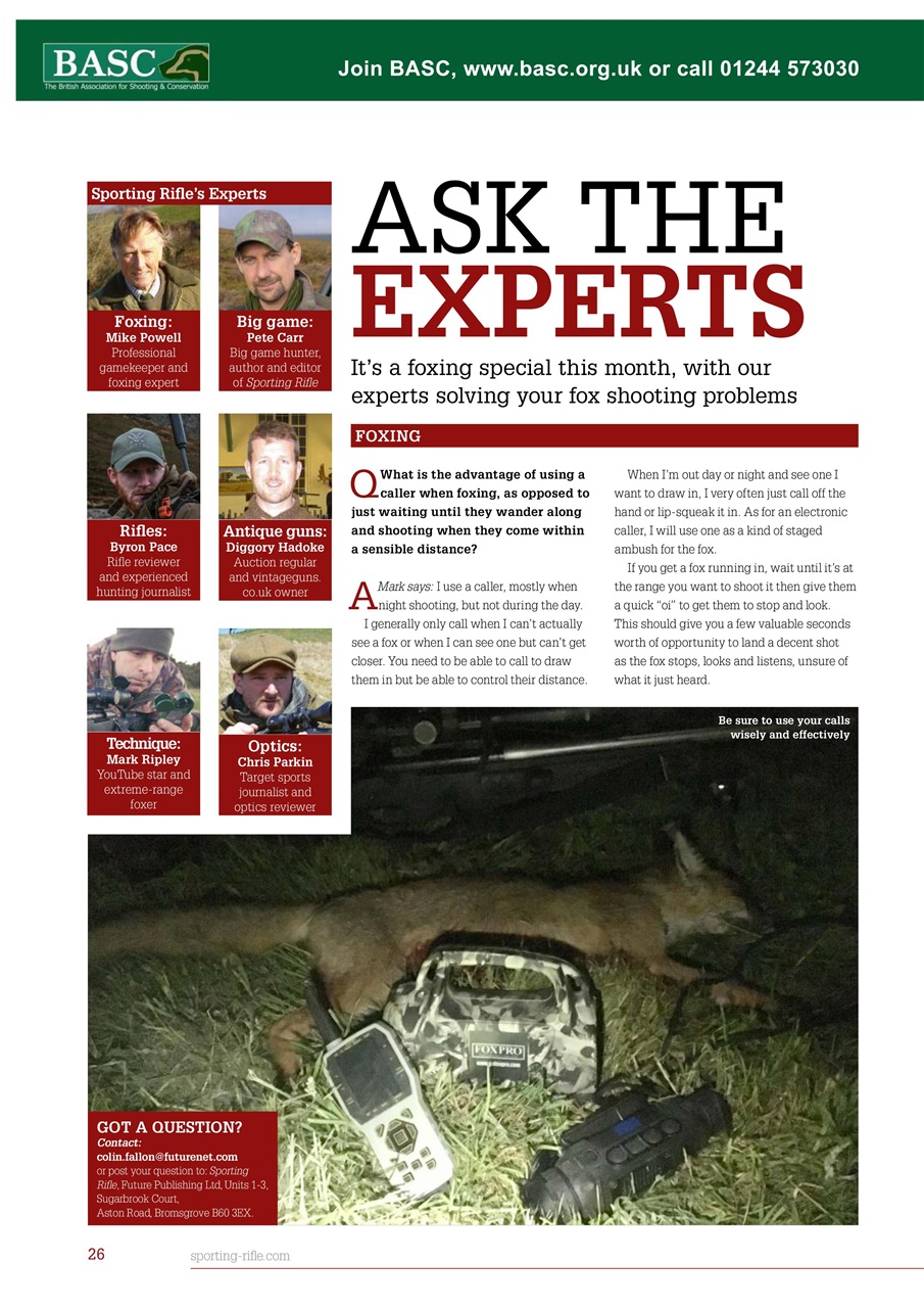 Sporting Rifle Preview Pages