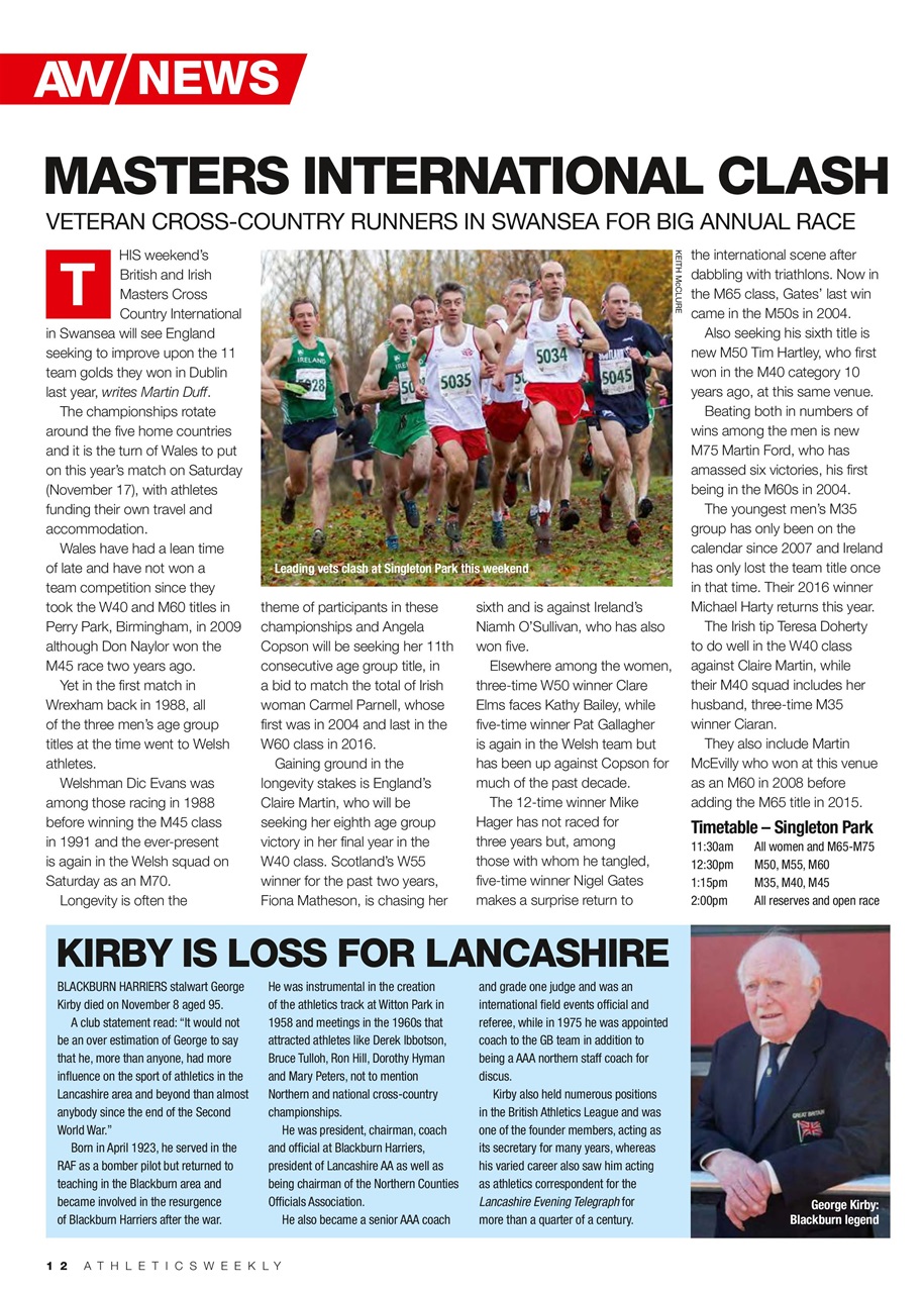 AW – Athletics Weekly Magazine Preview Pages