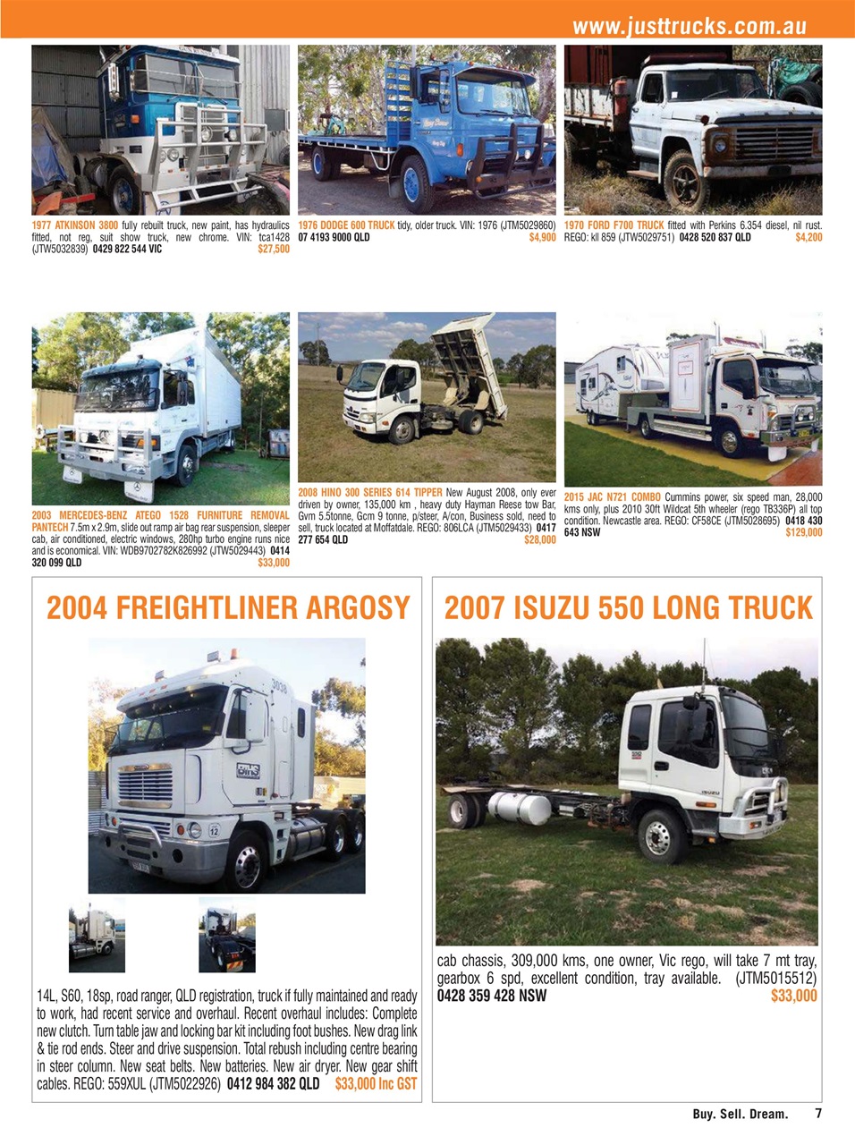 JUST TRUCKS Preview Pages